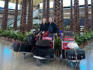 Beate Gatscha und Gert Anklam - Ankunft in China